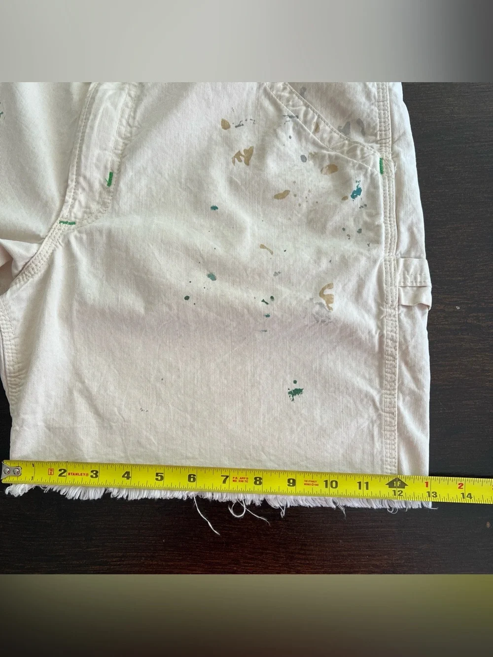 Polo Ralph Lauren 7-Inch Relaxed Fit Carpenter Shorts Rock Harbor Paint Splatter